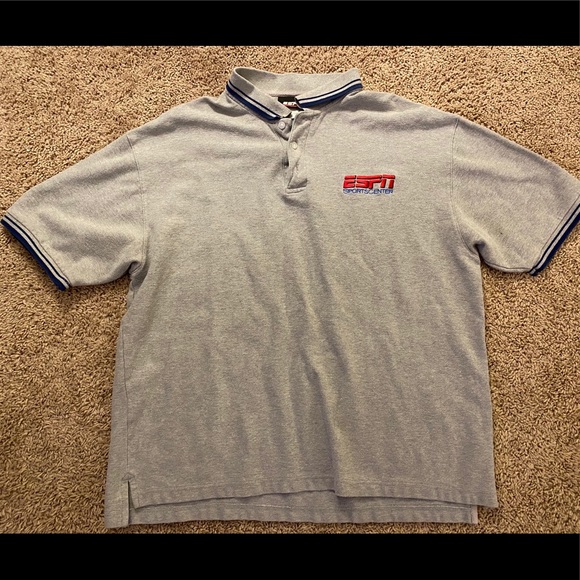 Men’s Vintage ESPN Polo Shirt XL - Picture 2 of 3
